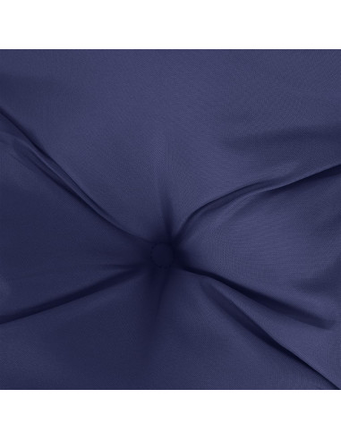 Cuscino Rotondo Blu Marino Ø 100x11 cm in Tessuto Oxford