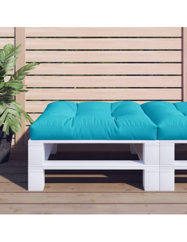 Cuscino per Pallet Turchese 70x70x12 cm Tessuto