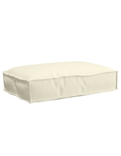 Cuscino Crema 60 x 40 x 8 cm Tessuto Oxford