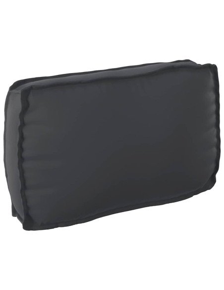 Set di Cuscini per Pallet 3 pcs Nero Tessuto Oxford