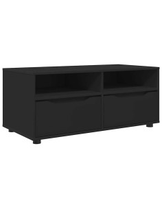 Mobile TV con cassetto Nero 100 x 48 x 43 cm Legno multistrato 2