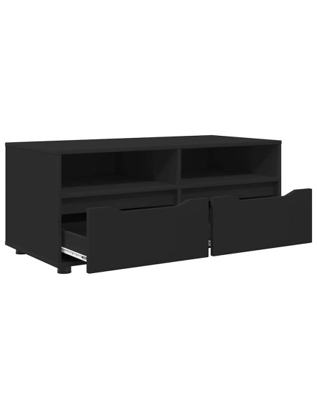 Mobile TV con cassetto Nero 100 x 48 x 43 cm Legno multistrato
