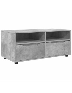 Mobile TV Grigio cemento 100 x 48 x 43 cm Legno multistrato 2