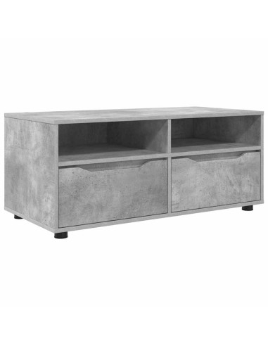 Mobile TV Grigio cemento 100 x 48 x 43 cm Legno multistrato