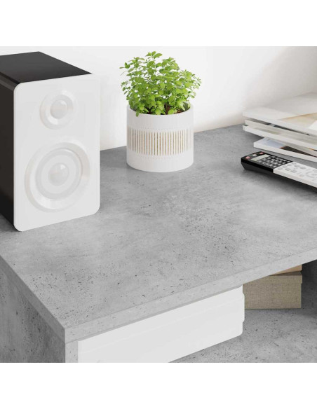 Mobile TV Grigio cemento 100 x 48 x 43 cm Legno multistrato