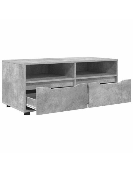 Mobile TV Grigio cemento 100 x 48 x 43 cm Legno multistrato
