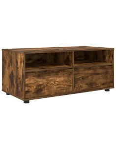 Mobile TV Rovere fumé 100 x 48 x 43 cm Legno multistrato 2