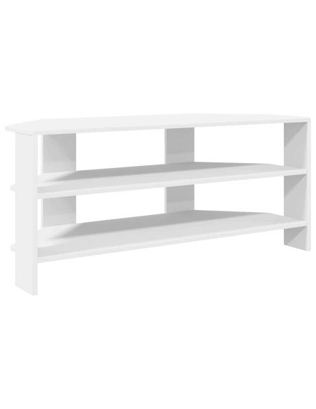 MobileTVAngolare Bianco 102x40,5x45cm Legno multistrato