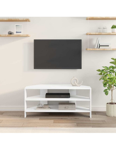 MobileTVAngolare Bianco 102x40,5x45cm Legno multistrato