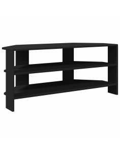 MobileTVAngolare Nero 102x40,5x45cm Legno multistrato 2