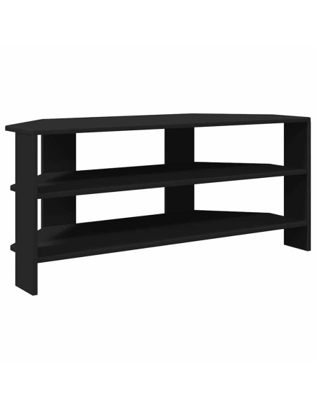 MobileTVAngolare Nero 102x40,5x45cm Legno multistrato