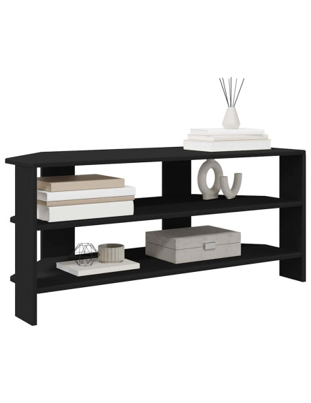 MobileTVAngolare Nero 102x40,5x45cm Legno multistrato