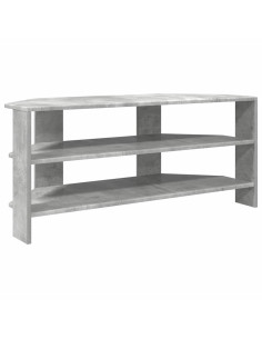 MobileTVAngolare Grigio cemento 102x40,5x45cm Legno multistrato 2