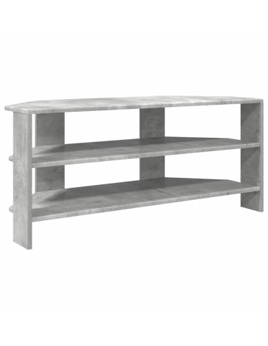 MobileTVAngolare Grigio cemento 102x40,5x45cm Legno multistrato
