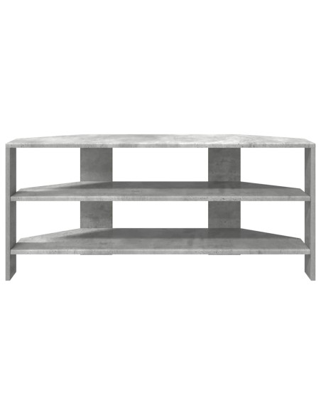 MobileTVAngolare Grigio cemento 102x40,5x45cm Legno multistrato