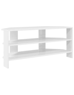 MobileTVAngolare Bianco ad Alto Lucido 102x40,5x45cm 2