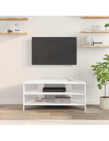 MobileTVAngolare Bianco ad Alto Lucido 102x40,5x45cm