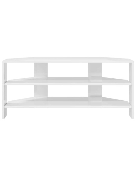MobileTVAngolare Bianco ad Alto Lucido 102x40,5x45cm