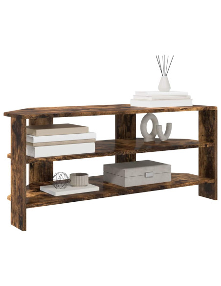 MobileTVAngolare Rovere fumé 102x40,5x45cm Legno multistrato