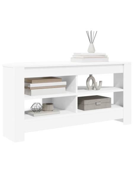 MobileTVAngolare Bianco 102 x 40,5 x 45 cm Legno multistrato
