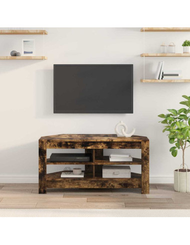 MobileTVAngolare Rovere fumé 102 x 40,5 x 45 cm