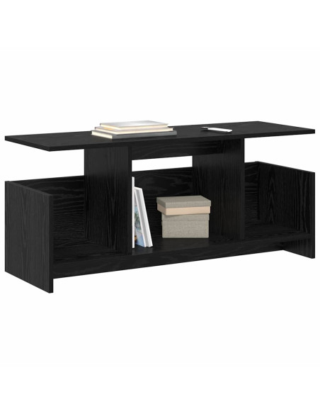 Supporto TV Rovere Nero 102 x 35 x 45 cm Legno multistrato