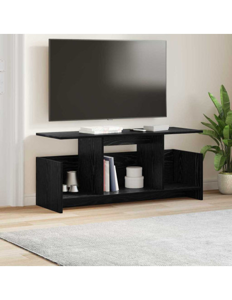 Supporto TV Rovere Nero 102 x 35 x 45 cm Legno multistrato