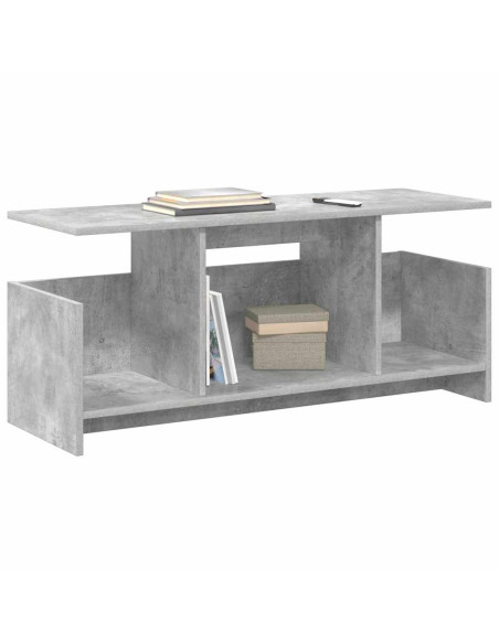 Supporto TV Grigio cemento 102 x 35 x 45 cm Legno multistrato