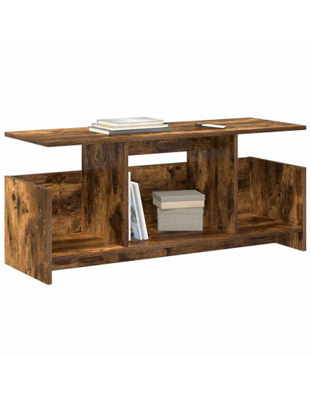Supporto TV Rovere fumé 102 x 35 x 45 cm Legno multistrato