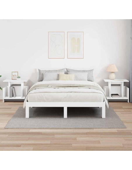 Supporto TV 2 pcs Bianco 50 x 35 x 45 cm Legno multistrato