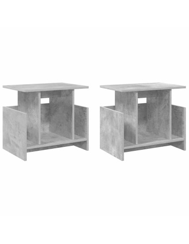 Supporto TV 2 pcs Grigio cemento 50 x 35 x 45 cm
