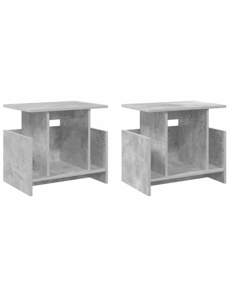 Supporto TV 2 pcs Grigio cemento 50 x 35 x 45 cm