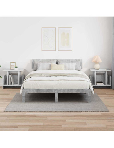 Supporto TV 2 pcs Grigio cemento 50 x 35 x 45 cm