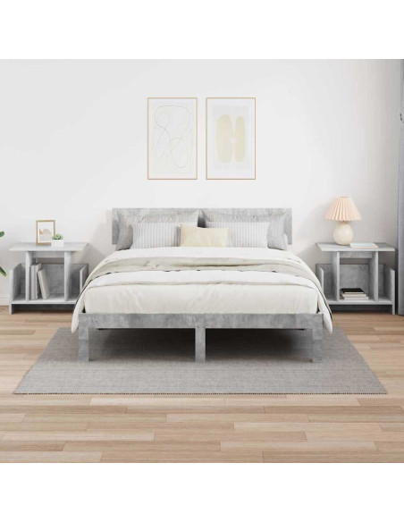 Supporto TV 2 pcs Grigio cemento 50 x 35 x 45 cm