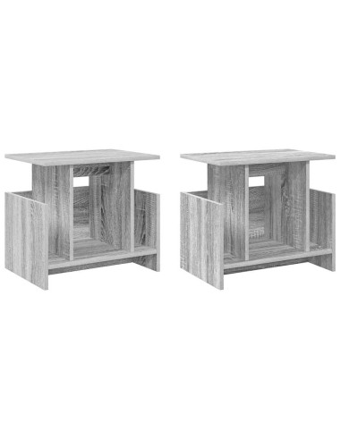 Supporto TV 2 pcs Grigio Sonoma 50 x 35 x 45 cm