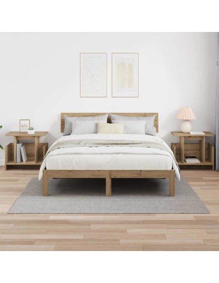 Supporto TV 2 pcs Rovere artigianale 50 x 35 x 45 cm