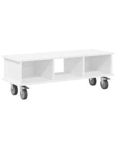 Supporto TV Bianco 100 x 35 x 35 cm Legno multistrato 2