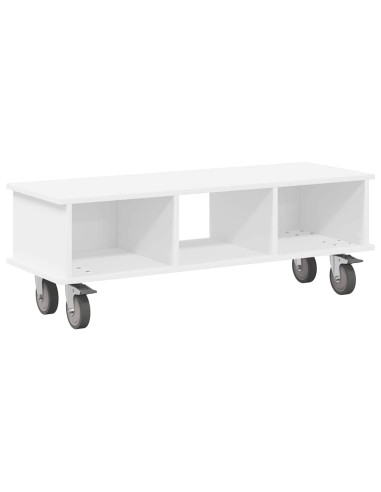 Supporto TV Bianco 100 x 35 x 35 cm Legno multistrato