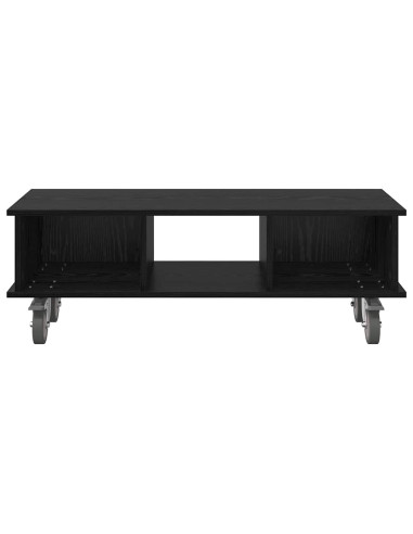 Supporto TV Rovere Nero 100 x 35 x 35 cm Legno multistrato
