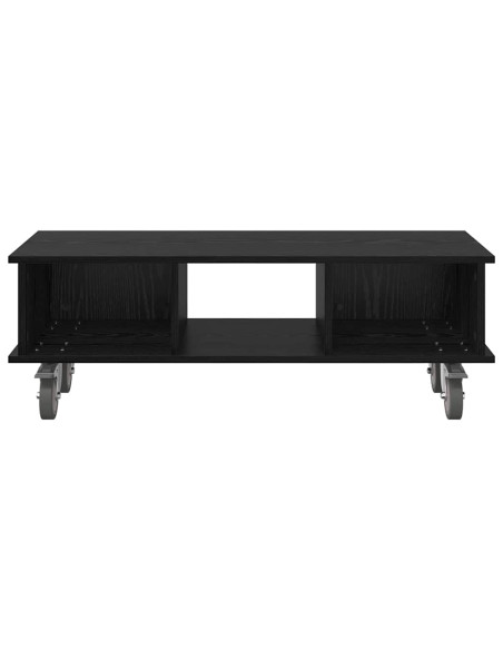 Supporto TV Rovere Nero 100 x 35 x 35 cm Legno multistrato