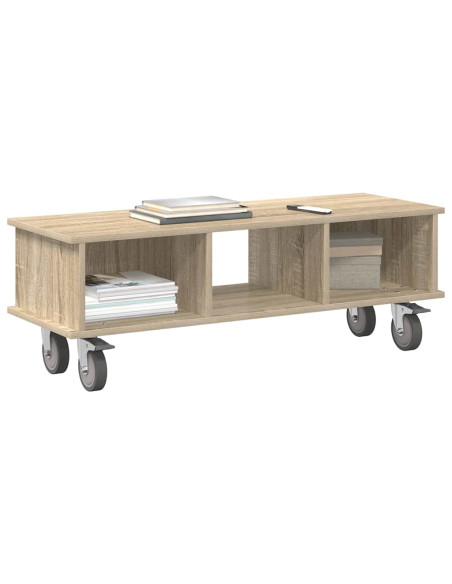 Supporto TV Rovere Sonoma 100 x 35 x 35 cm Legno multistrato