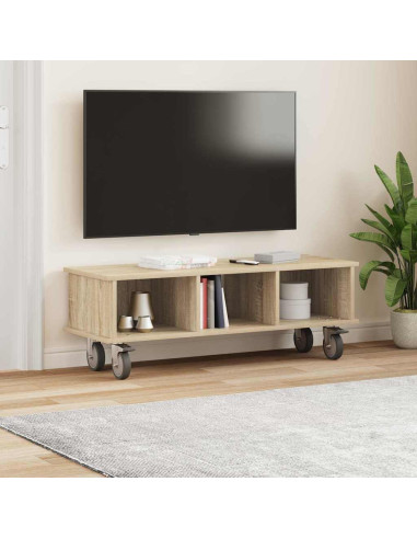 Supporto TV Rovere Sonoma 100 x 35 x 35 cm Legno multistrato