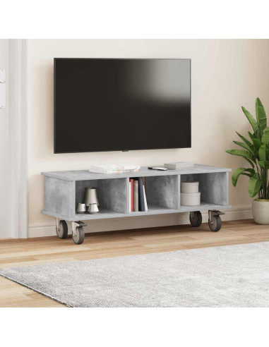 Supporto TV Grigio cemento 100 x 35 x 35 cm Legno multistrato