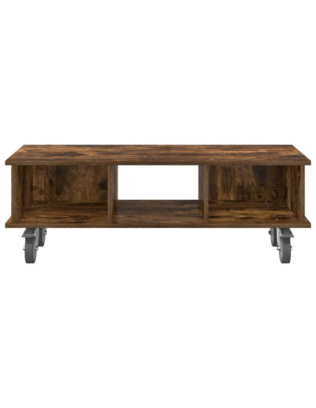 Supporto TV Rovere fumé 100 x 35 x 35 cm Legno multistrato