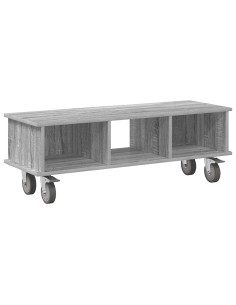 Supporto TV Grigio Sonoma 100 x 35 x 35 cm Legno multistrato 2