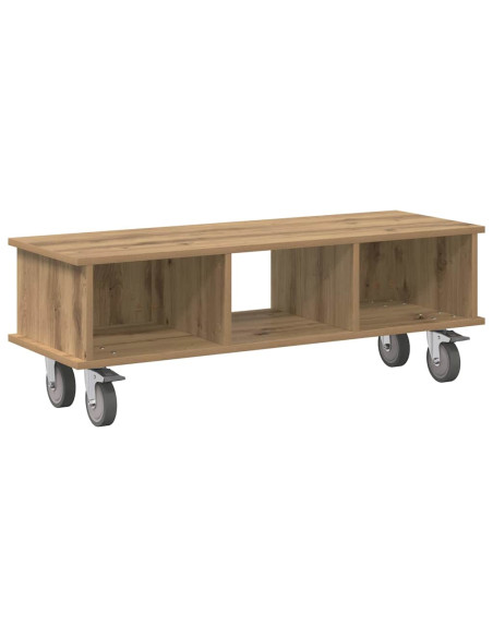 Supporto TV Rovere artigianale 100 x 35 x 35 cm