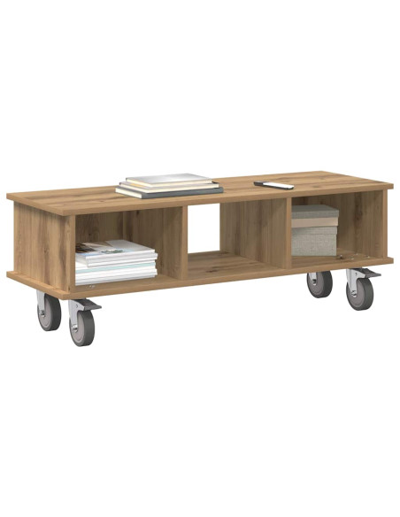 Supporto TV Rovere artigianale 100 x 35 x 35 cm