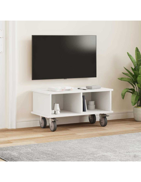 Supporto TV Bianco 68,5 x 35 x 35 cm Legno multistrato
