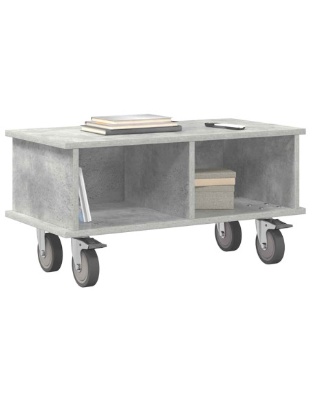 Supporto TV Grigio cemento 68,5 x 35 x 35 cm Legno multistrato