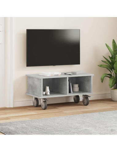 Supporto TV Grigio cemento 68,5 x 35 x 35 cm Legno multistrato